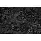 Punk Design Women's Gothic Rose Printed Ruffled Long Sleeved Top