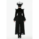 Punk Design Women's Gothic Stand Collar Flared Sleeved Cape