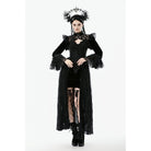 Punk Design Women's Gothic Stand Collar Flared Sleeved Cape