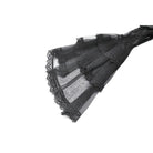 Punk Design Women's Gothic Stand Collar Ruffled Mesh Flared Sleeved Dress