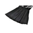 Punk Design Women's Gothic Striped Ruffled Pleated Dress
