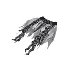 Punk Design Women's Grunge Buckle Strap Irregular Plaid Patchwork Skirt