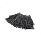 Punk Design Women's Punk Eyelet Strap Wide-Waistband Skirt