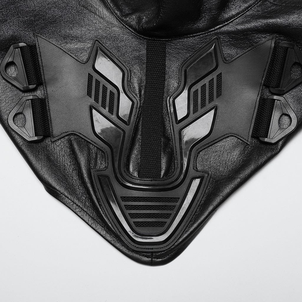 PUNK RAVE Men's Cyberpunk Buckle-up Zip Body Harness