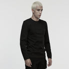 PUNK RAVE Men's Cyberpunk Minimalist Top