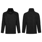 PUNK RAVE Men's Cyberpunk Rivet Ripped Loose T-shirt