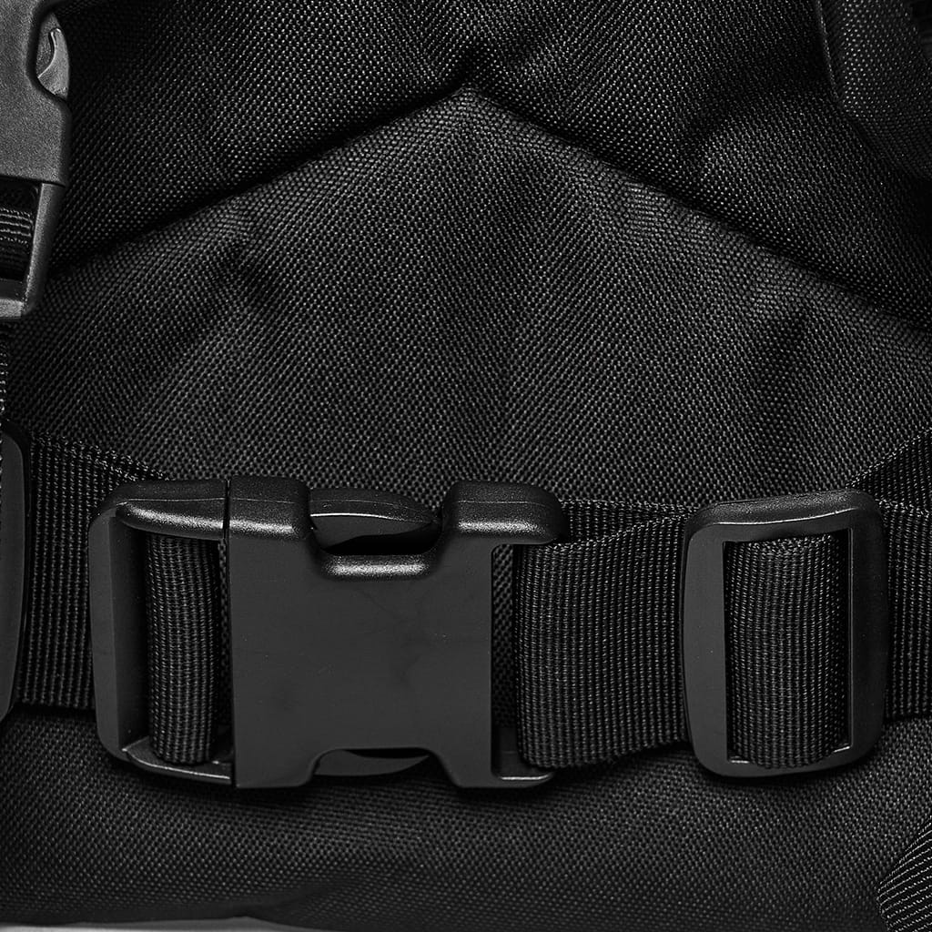 PUNK RAVE Men's Cyberpunk Skull Cross Ring Buckle Strap Tactical Backpack