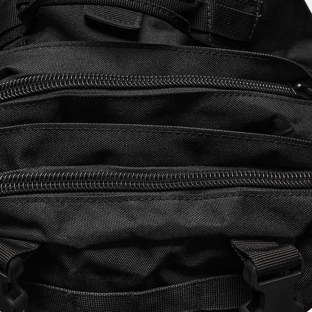 PUNK RAVE Men's Cyberpunk Skull Cross Ring Buckle Strap Tactical Backpack