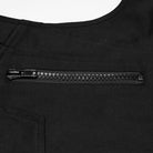 PUNK RAVE Men's Cyberpunk Skull Rivet Zip Vest