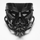 PUNK RAVE Men's Cyberpunk Spiked Chain Ring Mask