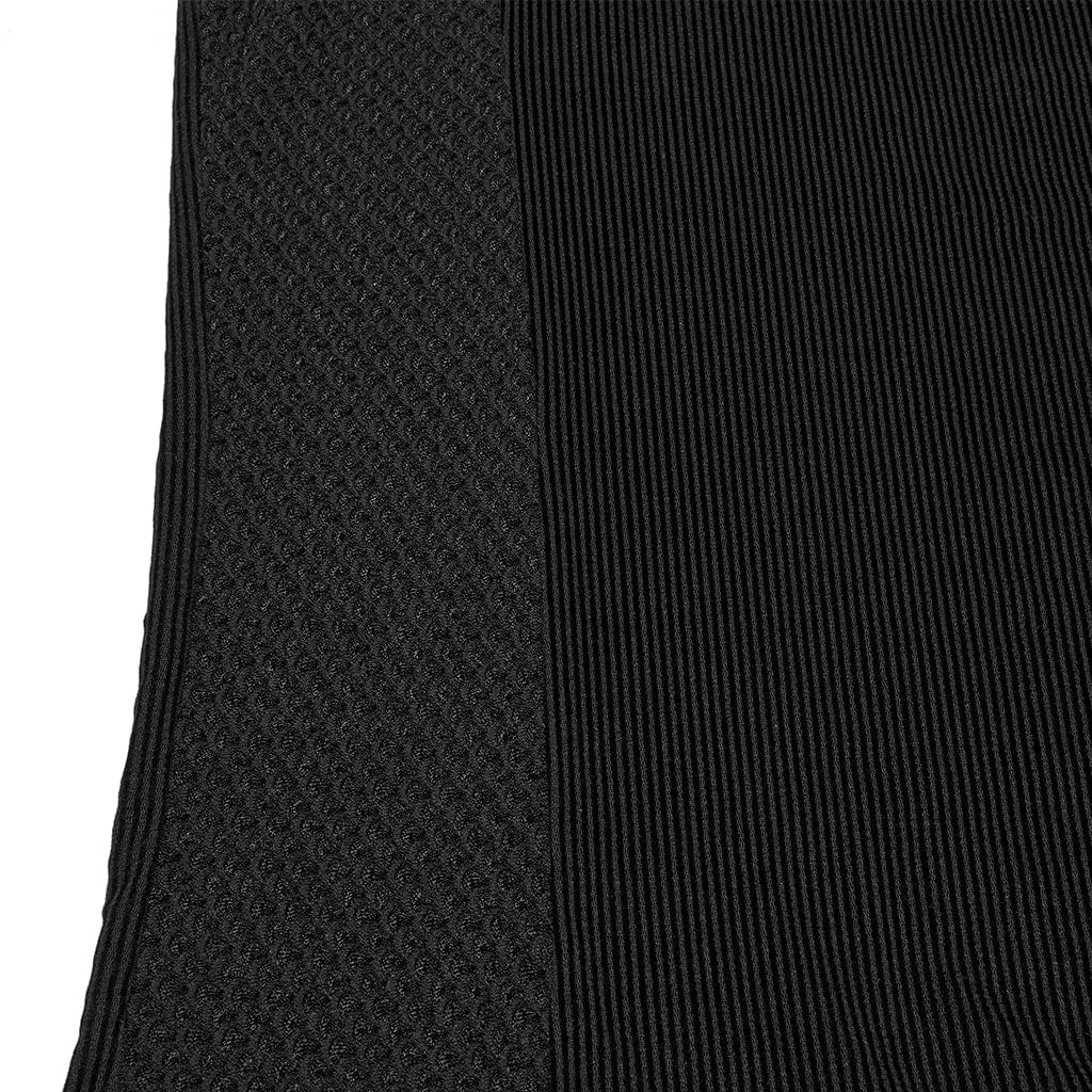 PUNK RAVE Men's Cyberpunk Studded Sheer Mesh Vest Black