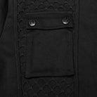 PUNK RAVE Men's Cyberpunk Zip Mesh Pocket Shirt