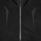 PUNK RAVE Men's Cyberpunk Zip Stand Collar Hooded Jacket