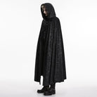 PUNK RAVE Men's Gothic Bat Wing Hooded Cloak