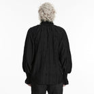 PUNK RAVE Men's Gothic Bowknot Ruffled Pullover Shirt