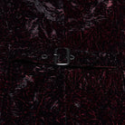 PUNK RAVE Men's Gothic Buckle-up Strap Retro Velvet Waistcoat Black-Red