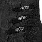 PUNK RAVE Men's Gothic Buckle Zip Rose Waistcoat