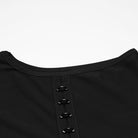PUNK RAVE Men's Gothic D-rings Cross Hooded Tank Top