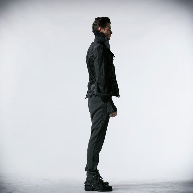 PUNK RAVE Men's Gothic Dress Vest Palace Waistcoat