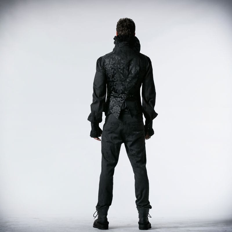 PUNK RAVE Men's Gothic Dress Vest Palace Waistcoat