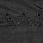 PUNK RAVE Men's Gothic Embroidered Studded Puff Sleeved Shirt