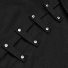 PUNK RAVE Men's Gothic Eyelet Studded Collared Long Cloak