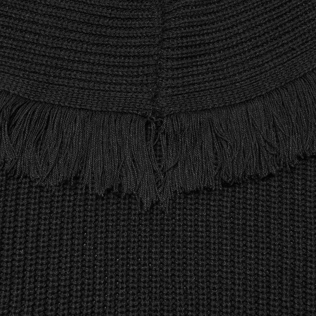 PUNK RAVE Men's Gothic Floral Embossed Button Big Pocket Lapel Fringe Cardigan