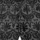 PUNK RAVE Men's Gothic Floral Embroidered Buckle Pants