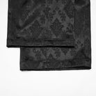 PUNK RAVE Men's Gothic Floral Jacquard Double-breasted Pants