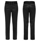 PUNK RAVE Men's Gothic Floral Jacquard Pants