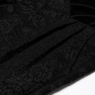 PUNK RAVE Men's Gothic Floral Jacquard Pants Black