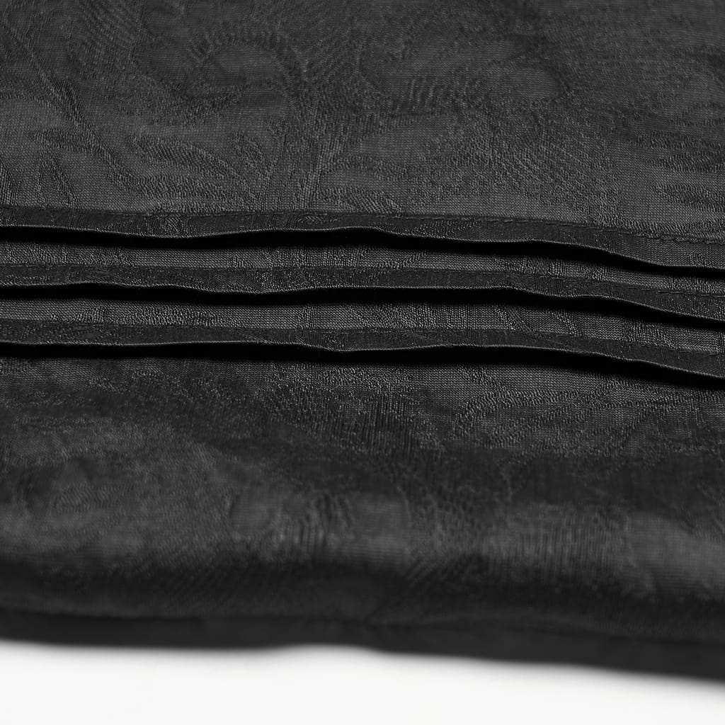 PUNK RAVE Men's Gothic Jacquard Layered Long Sleeved Shirt Black