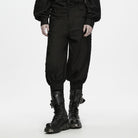 PUNK RAVE Men's Gothic Lace-up Cuffed Pants