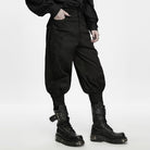 PUNK RAVE Men's Gothic Lace-up Cuffed Pants