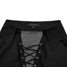PUNK RAVE Men's Gothic Lantern Sleeved Lace-up Sheer Chiffon Shirt