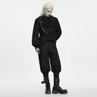 PUNK RAVE Men's Gothic Lapel Double-breasted Pointed Hem Waistcoat