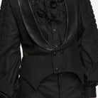 PUNK RAVE Men's Gothic Lapel Double-breasted Pointed Hem Waistcoat