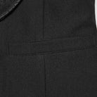 PUNK RAVE Men's Gothic Lapel Double-breasted Pointed Hem Waistcoat