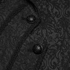 PUNK RAVE Men's Gothic Lapel Jacquard Asymmetric Tailcoat Vest