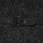PUNK RAVE Men's Gothic Lapel Jacquard Asymmetric Tailcoat Vest