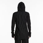 PUNK RAVE Men's Gothic Ripped Hooded Top