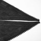 PUNK RAVE Men's Gothic Ruffled Lace Splice Jacquard Swallow-tailed Coat