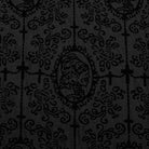 PUNK RAVE Men's Gothic Stand Collar Cross Flocking Shirt