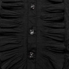 PUNK RAVE Men's Gothic Stand Collar Ruffled Lace Shirt