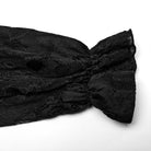 PUNK RAVE Men's Gothic Stand Collar Ruffled Lace Shirt