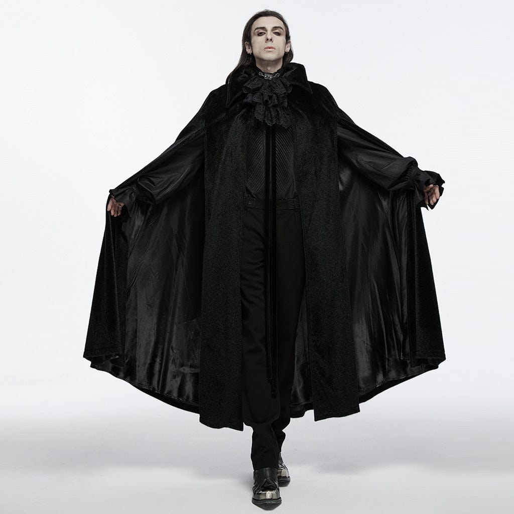 PUNK RAVE Men's Gothic Strap Bat Cloak