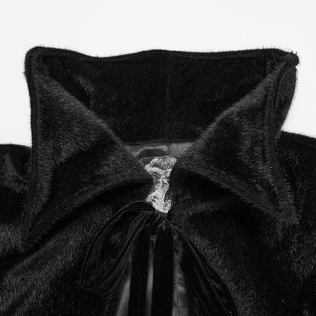 PUNK RAVE Men's Gothic Strap Bat Cloak