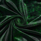 PUNK RAVE Men's Gothic Turn-down Collar Puff Sleeved Velvet Shirt Black-Green