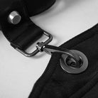 PUNK RAVE Men's Mechanical Steampunk Faux Leather Rivets Harness/Collar