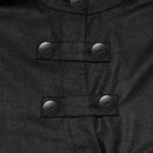 PUNK RAVE Men's Punk Asymmetrical Placket Long Sleeved Shirt